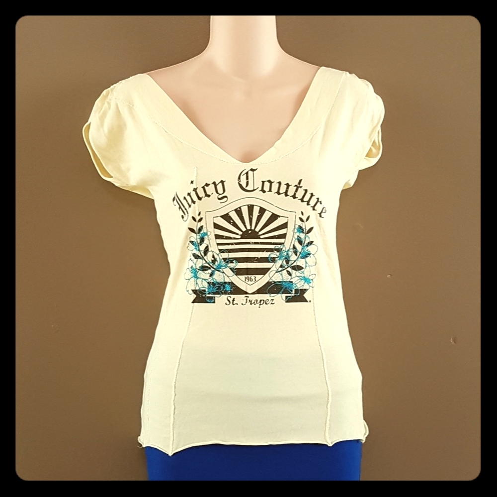 Juicy couture long wide neck tee
